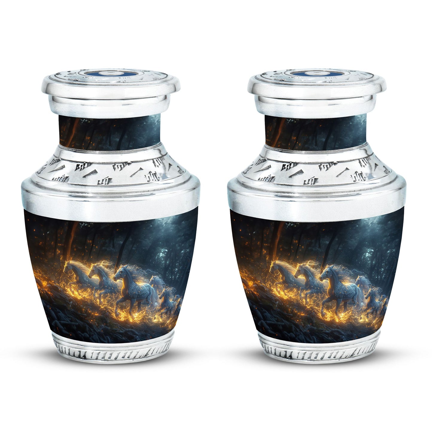 Personalized Horse Cremation Urn for Human Ashes - 10-inch, 200 cu in - Yatskia