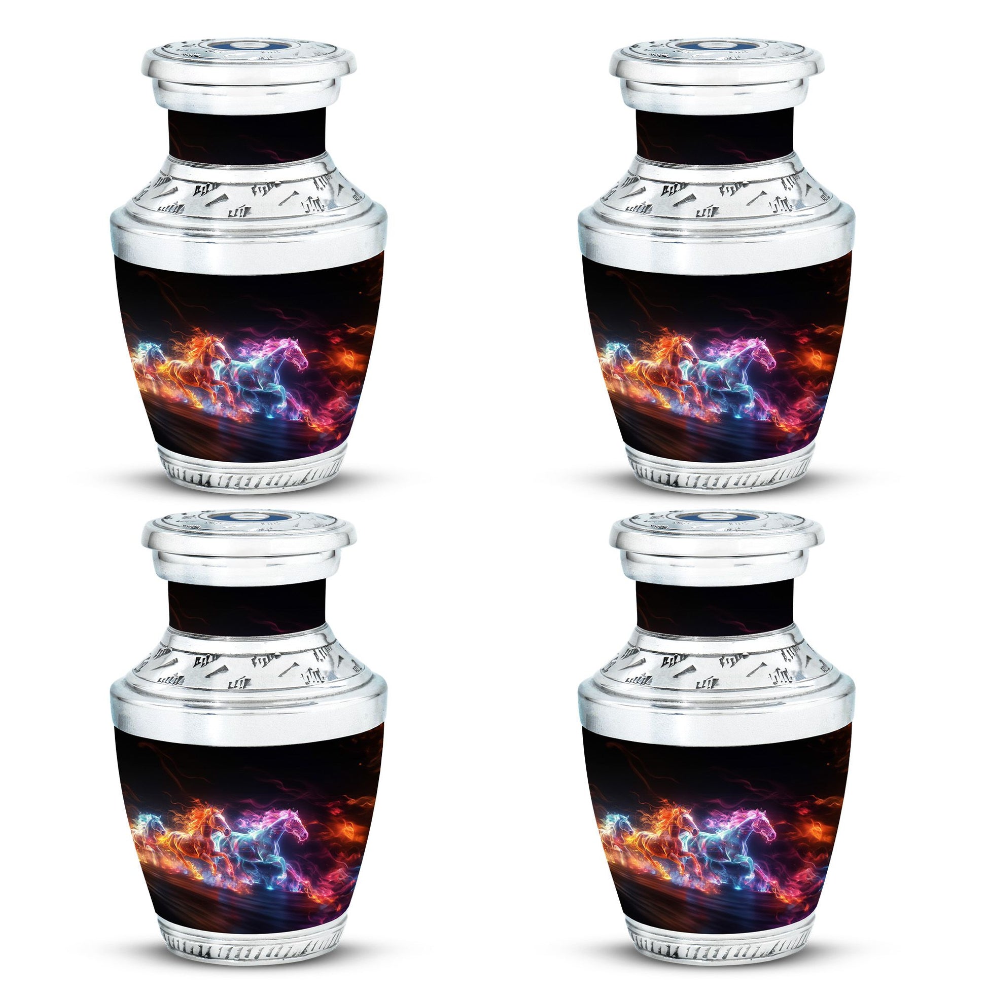 Running Horses Cremation Urns For Human Ashes - Burial Urns For Adult