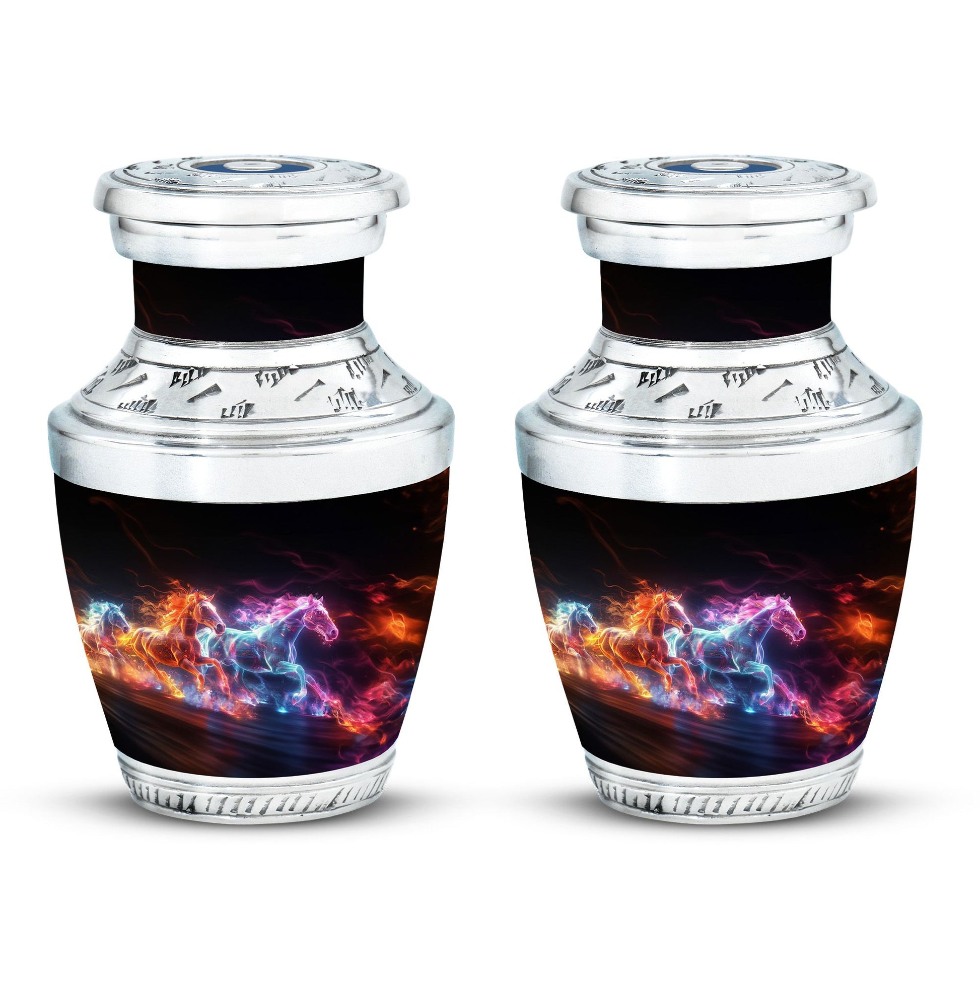 Running Horses Cremation Urns For Human Ashes - Burial Urns For Adult