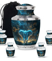 Blue Elephant Cremation Urn for Human Ashes - Cremation Urns For Adults