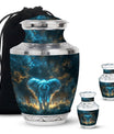 Blue Elephant Cremation Urn for Human Ashes - Cremation Urns For Adults