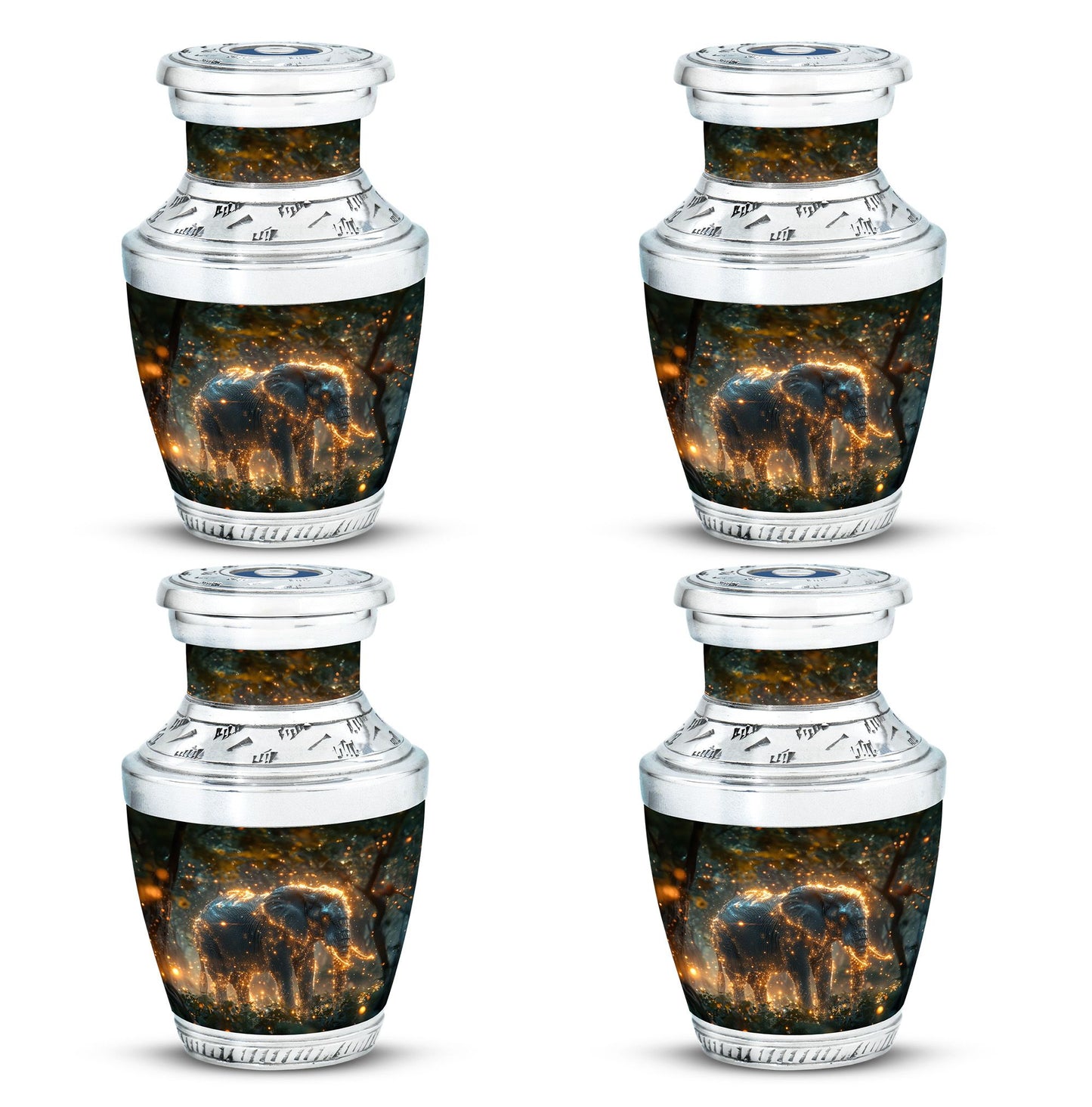 Personalized Elephant Cremation Urn for Men and Women - 10-inch, 200 cu in - Yatskia