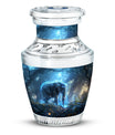 Blue Elephant Galaxy Cremation Urns For Human Ashes - Urns For Men & Women