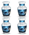 Blue Elephant Galaxy Cremation Urns For Human Ashes - Urns For Men & Women