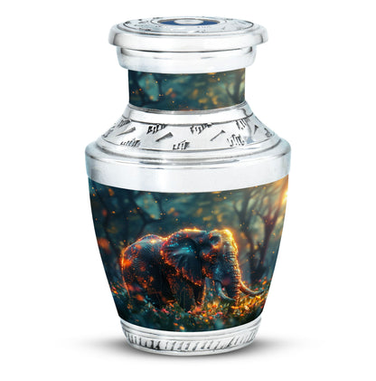 Personalized Elephant Cremation Urn for Women - 10-inch, 200 cu in - Yatskia