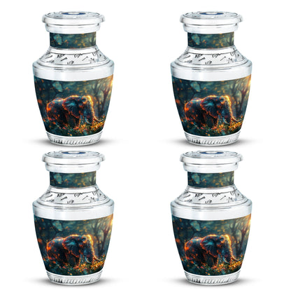 Personalized Elephant Cremation Urn for Women - 10-inch, 200 cu in - Yatskia