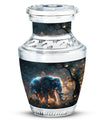 Majestic Elephant Night Forest Design - Funeral Urns For Men & Women