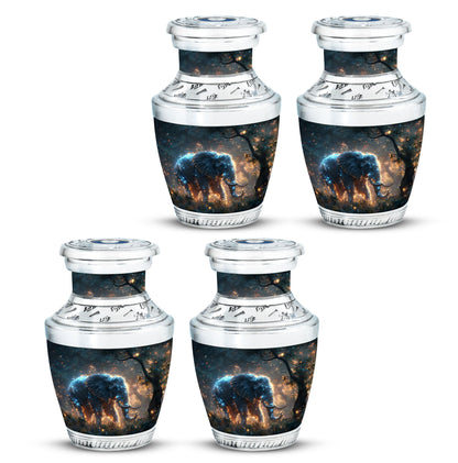 Personalized Elephant Cremation Urn for Men & Women - 10-inch, 200 cu in - Yatskia