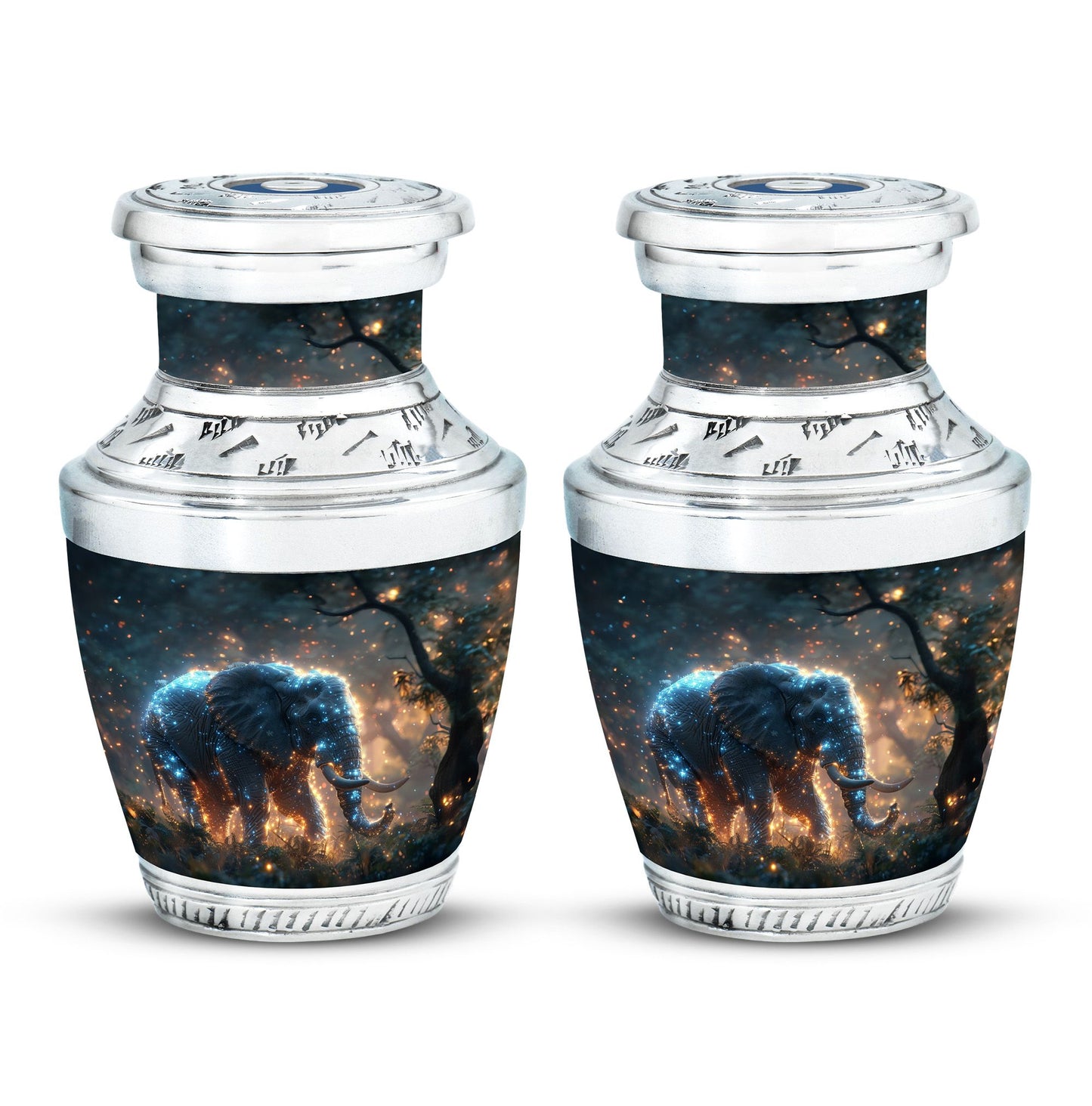 Personalized Elephant Cremation Urn for Men & Women - 10-inch, 200 cu in - Yatskia