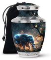 Majestic Elephant Night Forest Design - Funeral Urns For Men & Women