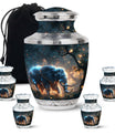 Majestic Elephant Night Forest Design - Funeral Urns For Men & Women