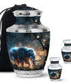 Majestic Elephant Night Forest Design - Funeral Urns For Men & Women