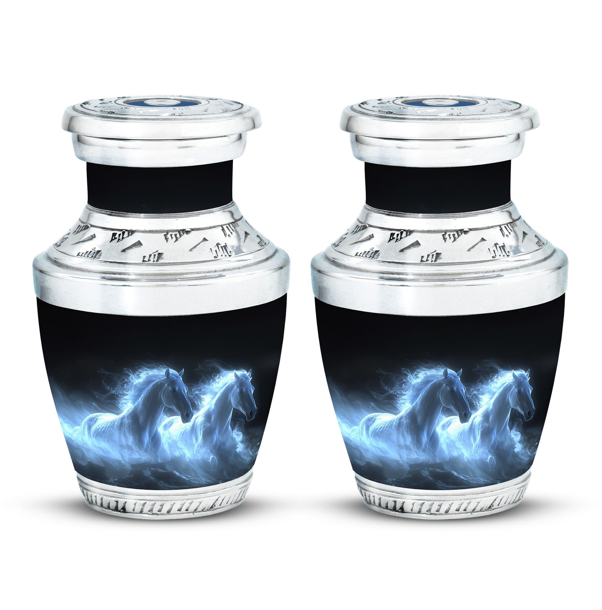 White Horse Cremation Urn - Adult Urns For Human Ashes Women