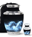 White Horse Cremation Urn - Adult Urns For Human Ashes Women