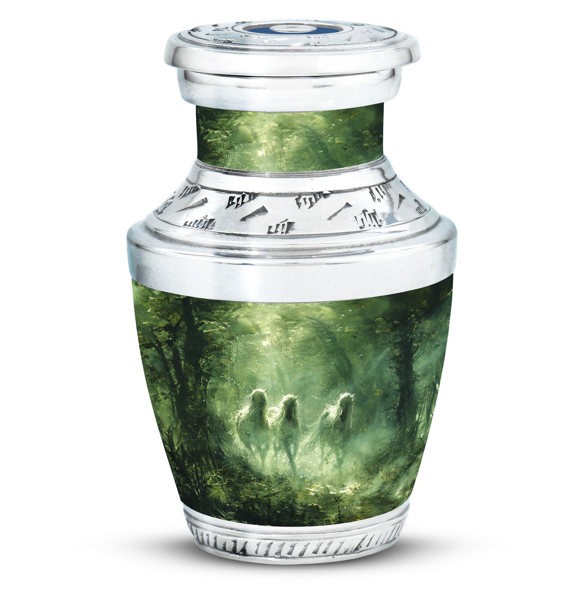 Unicorn In Forest Urn - Large Urn For Ashes For Women