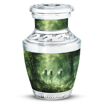 Personalized Unicorn Cremation Urn for Human Ashes - 10-inch, 200 cu in - Yatskia