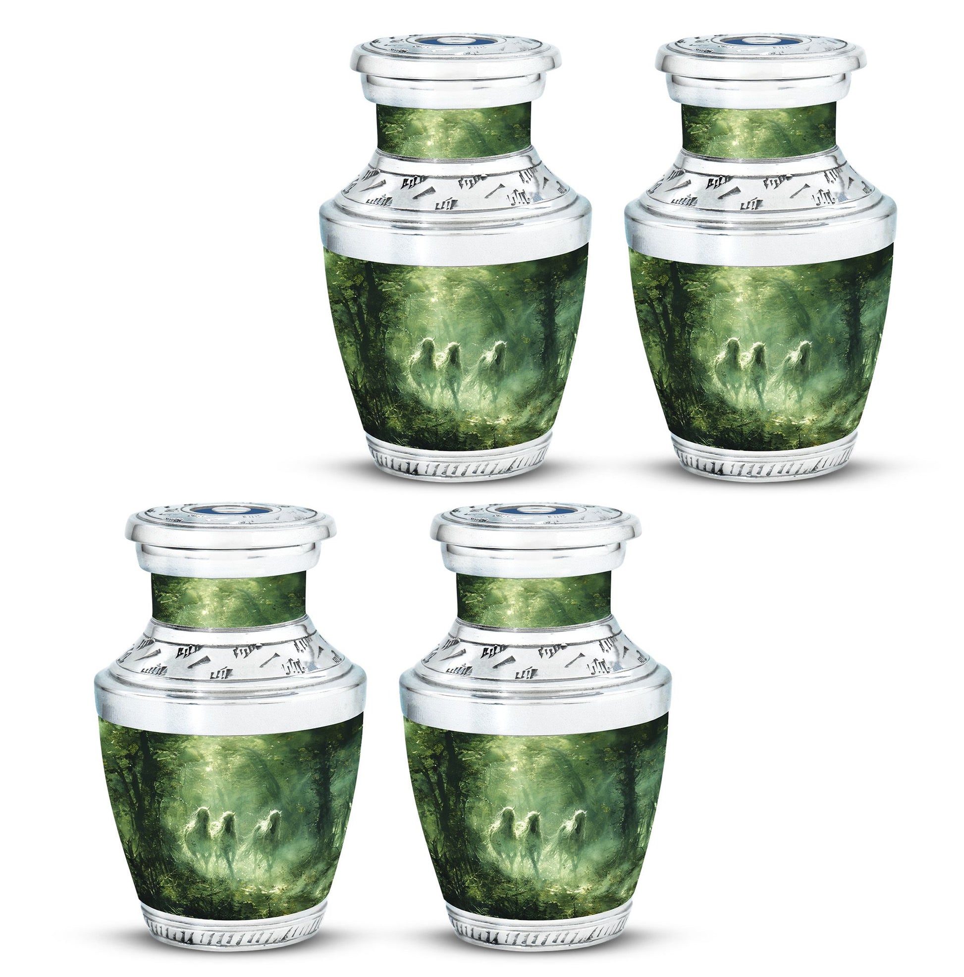 Unicorn In Forest Urn - Large Urn For Ashes For Women