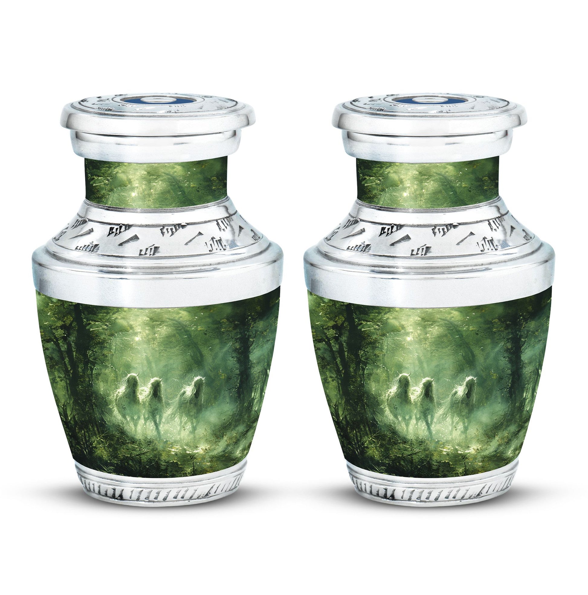 Unicorn In Forest Urn - Large Urn For Ashes For Women