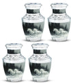 White Horse & Snow Urn - Urns For Human Ashes Adult Large