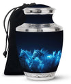 Horse Urn with Glowing Spirit Horses - Adult Large Urns