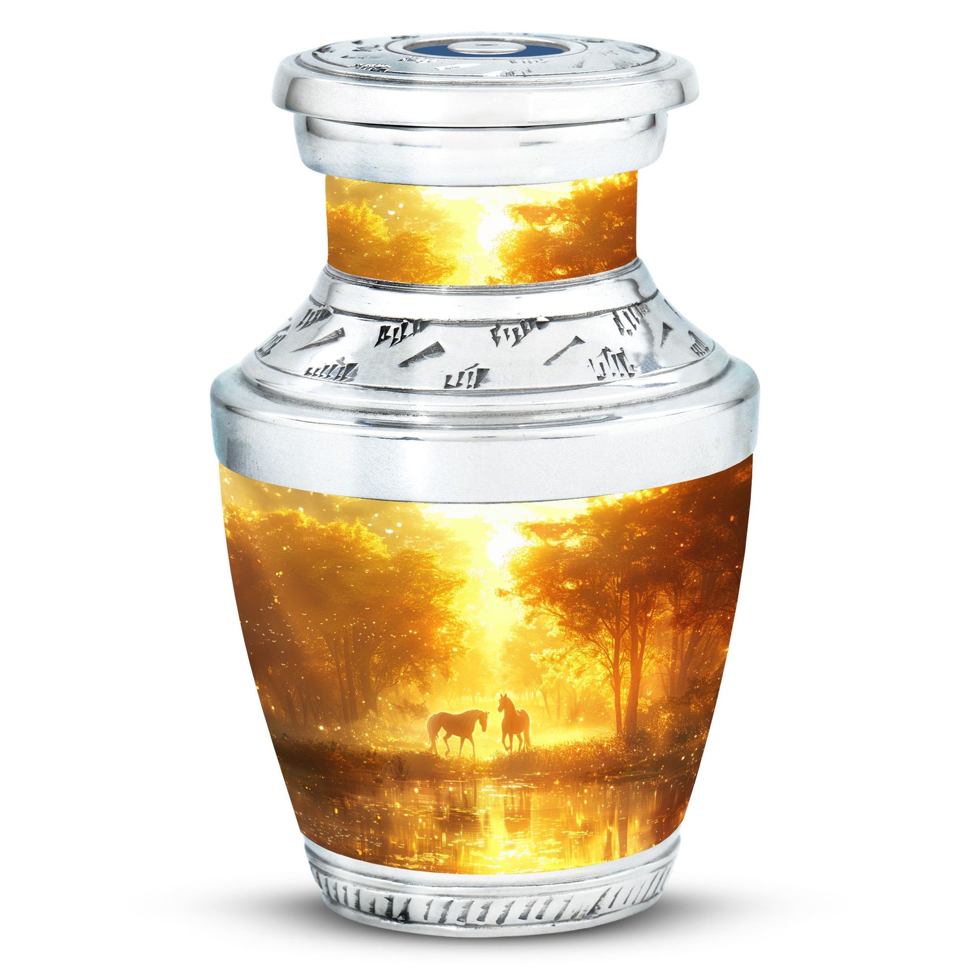 Golden Forest Serenity Cremation Urns For Human Ashes - Funeral Urn