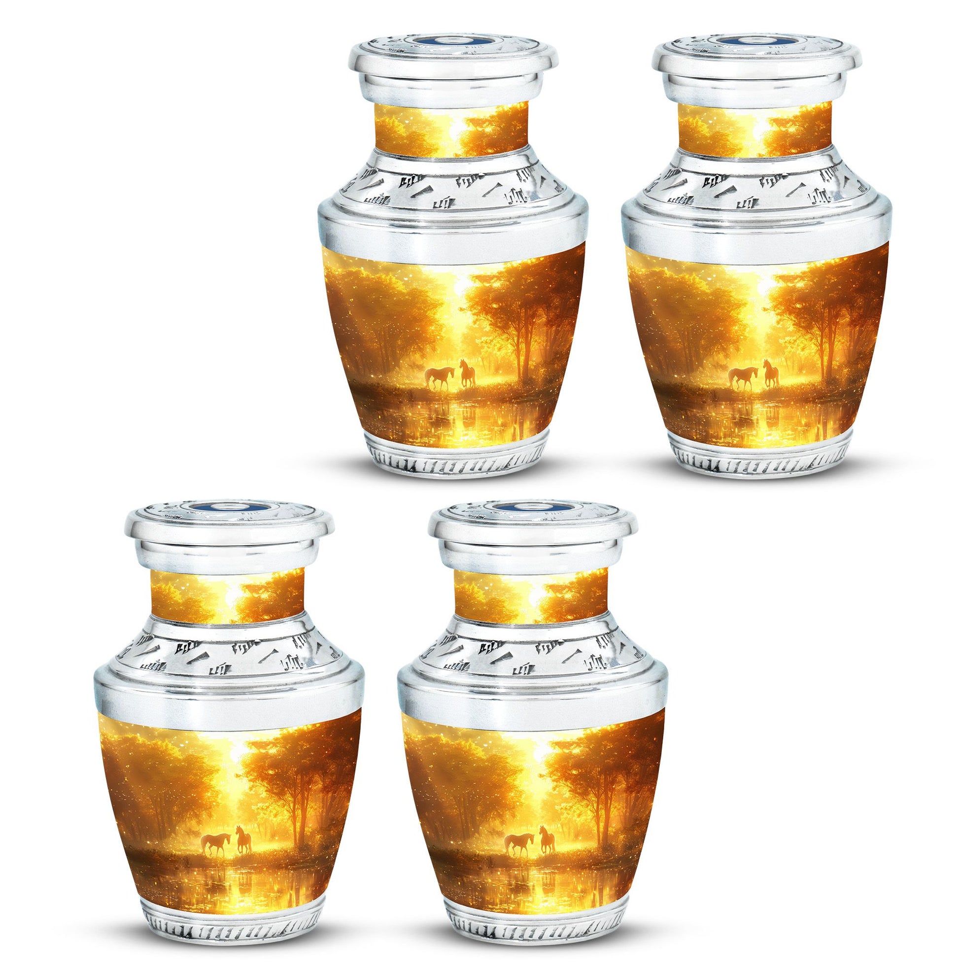 Golden Forest Serenity Cremation Urns For Human Ashes - Funeral Urn