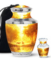 Golden Forest Serenity Cremation Urns For Human Ashes - Funeral Urn