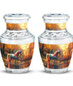 Autumn Magic Horse Cremation Urns For Human Ashes - Funeral Urns For Adult