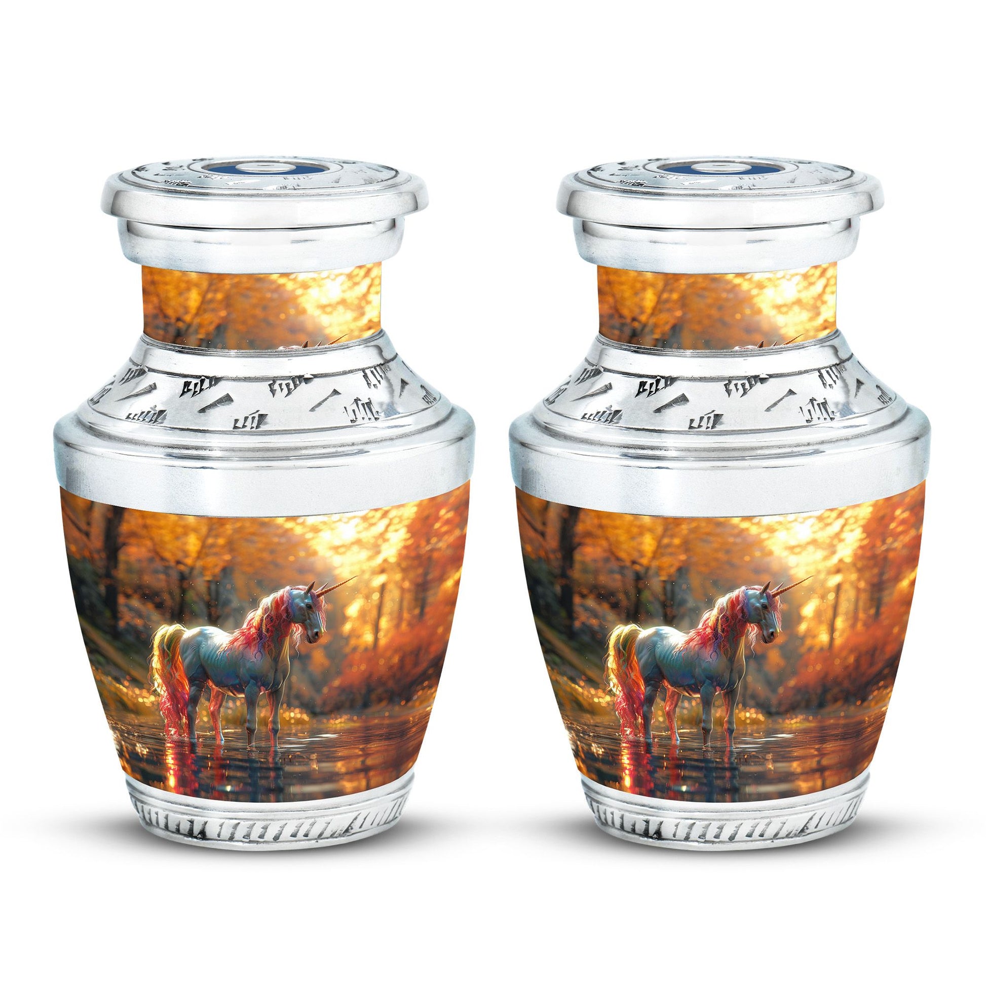 Autumn Magic Horse Cremation Urns For Human Ashes - Funeral Urns For Adult