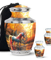 Autumn Magic Horse Cremation Urns For Human Ashes - Funeral Urns For Adult