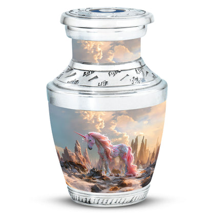 Personalized Unicorn Memorial Urn for Human Ashes - 10-inch, 200 cu in - Yatskia