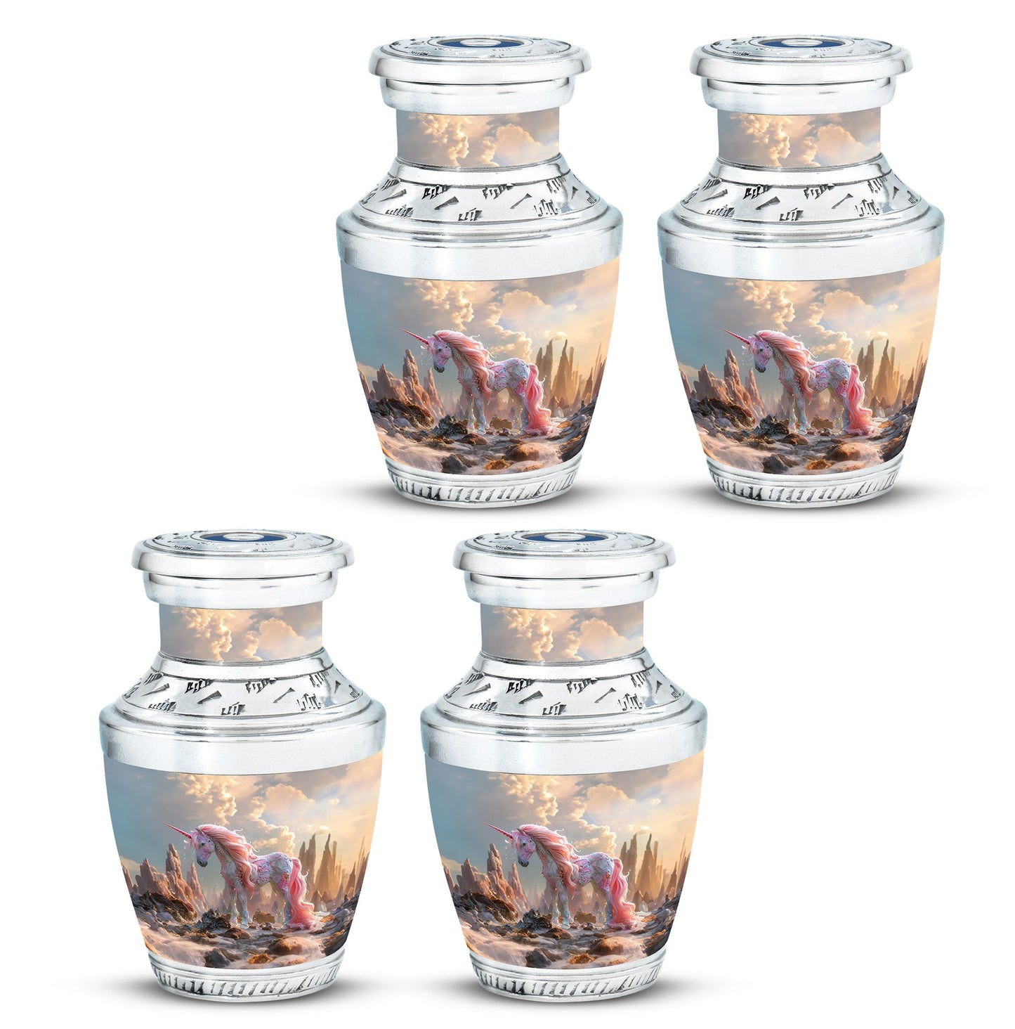 Personalized Unicorn Memorial Urn for Human Ashes - 10-inch, 200 cu in - Yatskia