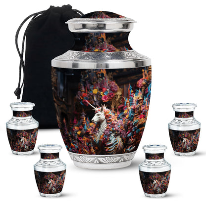 Personalized Horse Cremation Urn for Mom - 10-inch, 200 cu in - Yatskia