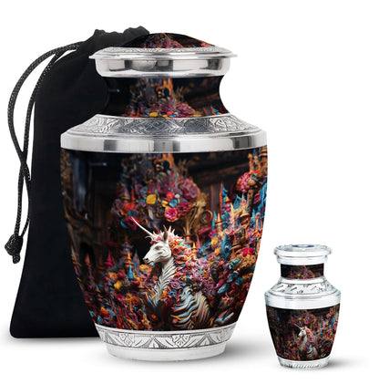 Personalized Horse Cremation Urn for Mom - 10-inch, 200 cu in - Yatskia