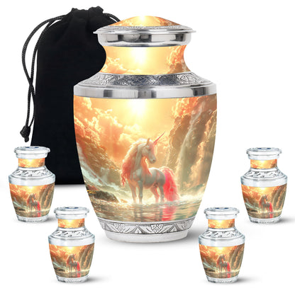 Personalized Mother Memorial Urn for Mom - 10-inch, 200 cu in - Yatskia