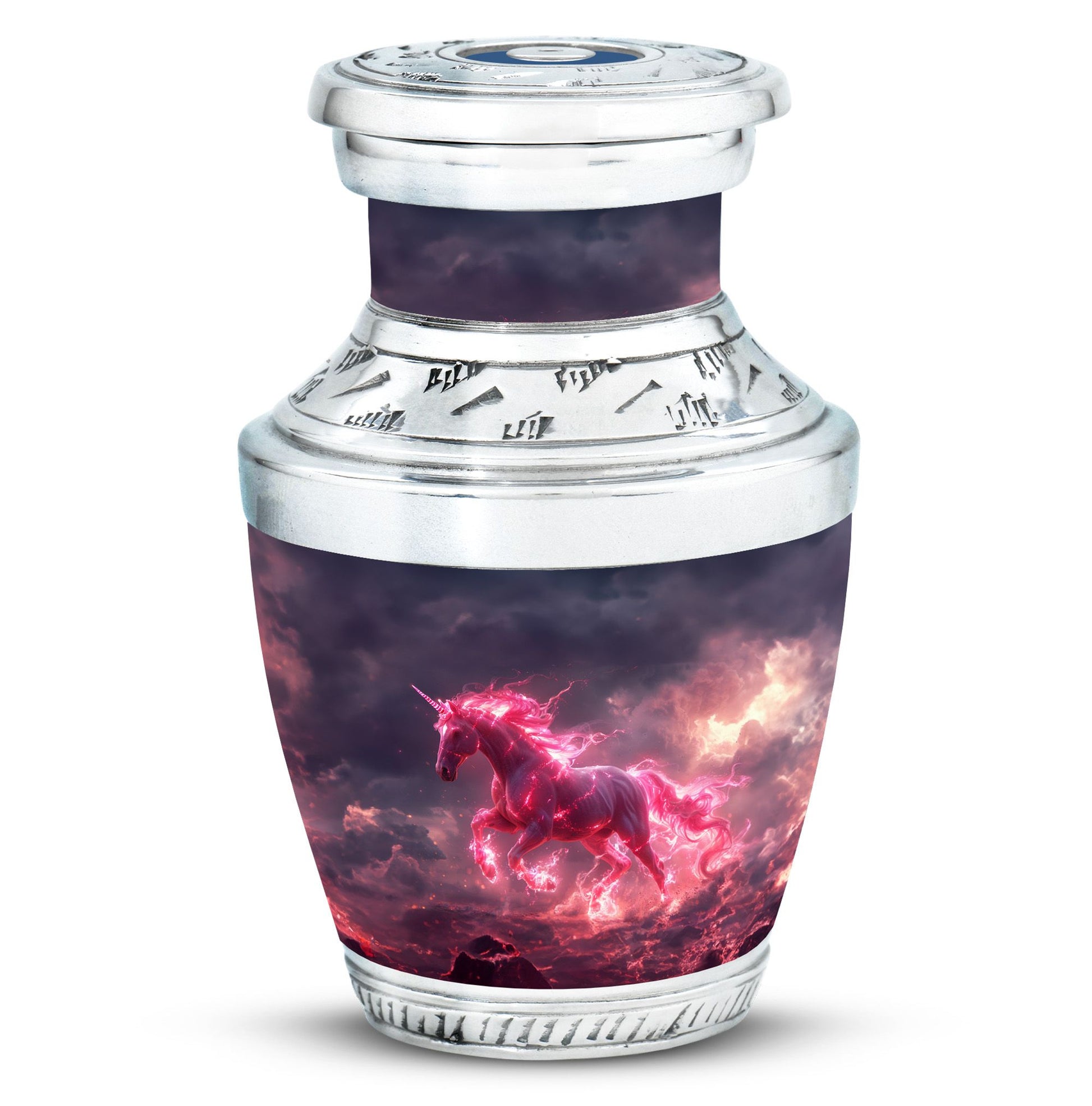 Neon Unicorn Cremation Urns For Human Ashes - Funeral Urns For Men