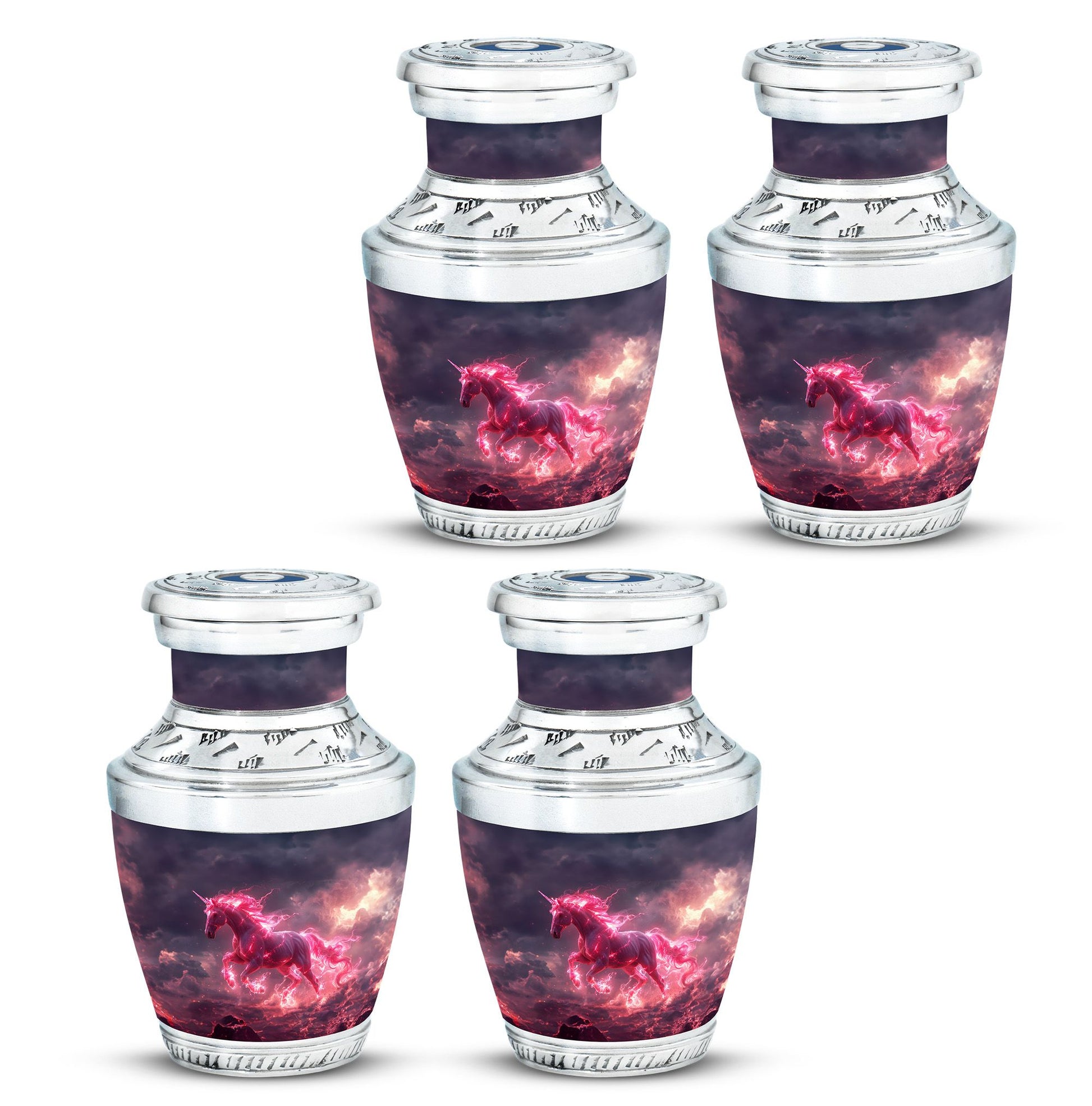 Neon Unicorn Cremation Urns For Human Ashes - Funeral Urns For Men
