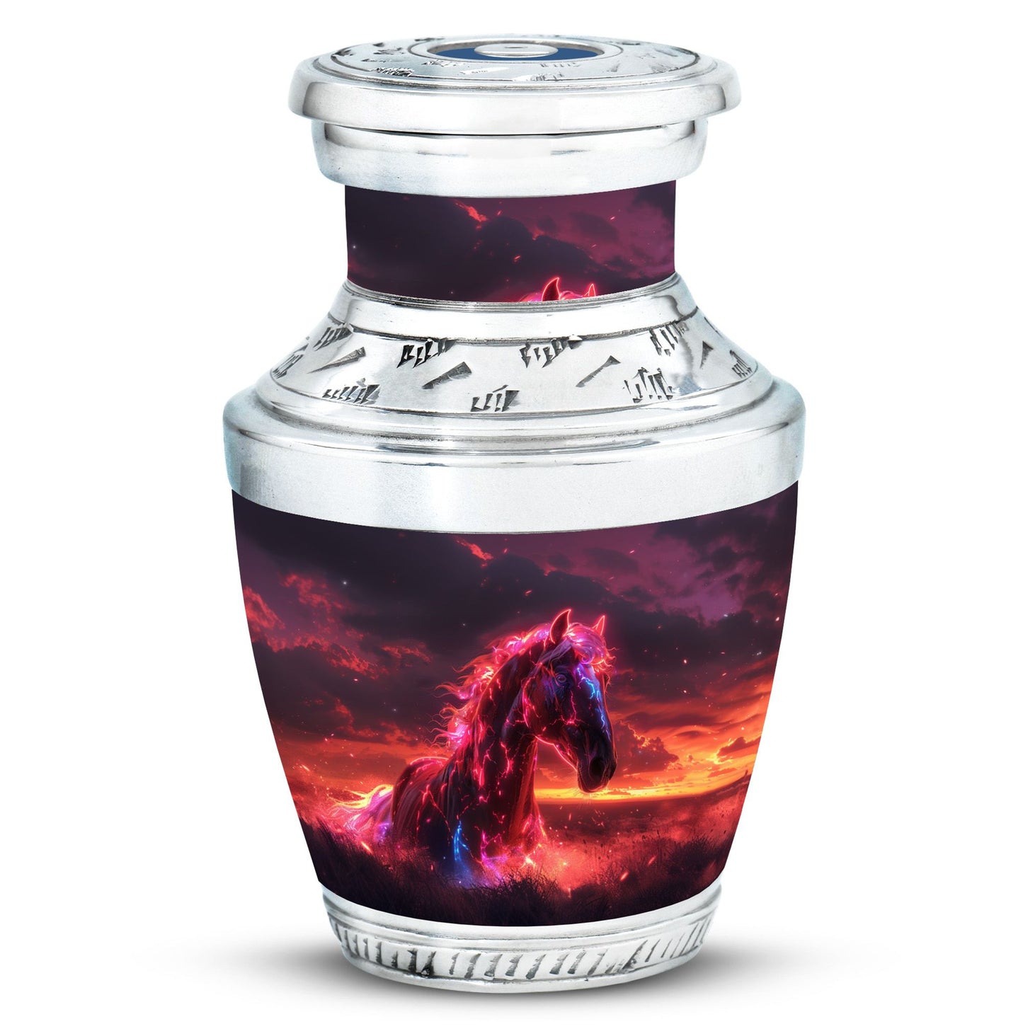 Personalized Horse Keepsake Urn for Human Ashes - 10-inch, 200 cu in - Yatskia