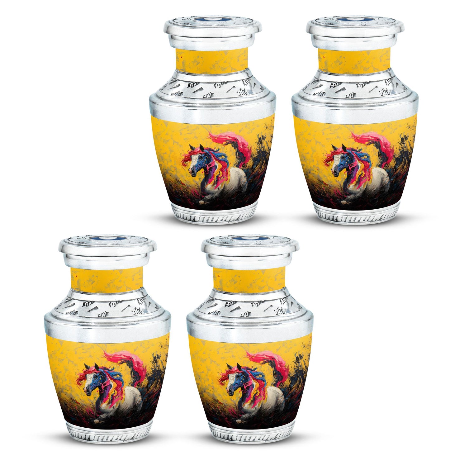 Personalized Horse Cremation Urn for Adult - 10-inch, 200 cu in - Yatskia