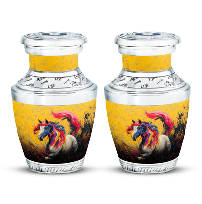 Personalized Horse Cremation Urn for Adult - 10-inch, 200 cu in - Yatskia