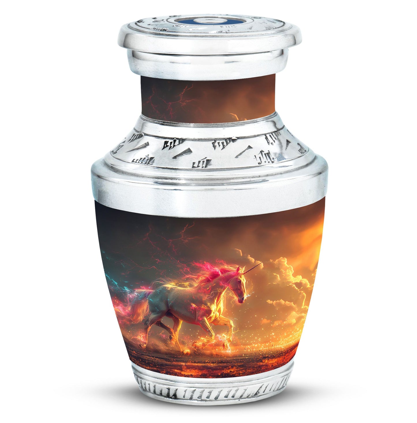 Personalized Unicorn Cremation Urn for Men & Women - 10-inch, 200 cu in - Yatskia