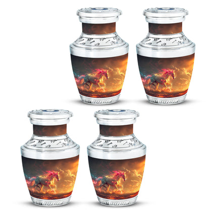 Personalized Unicorn Cremation Urn for Men & Women - 10-inch, 200 cu in - Yatskia