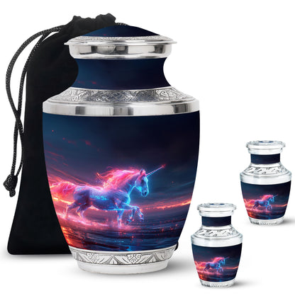 Personalized Horse Cremation Urn for Women - 10-inch, 200 cu in - Yatskia
