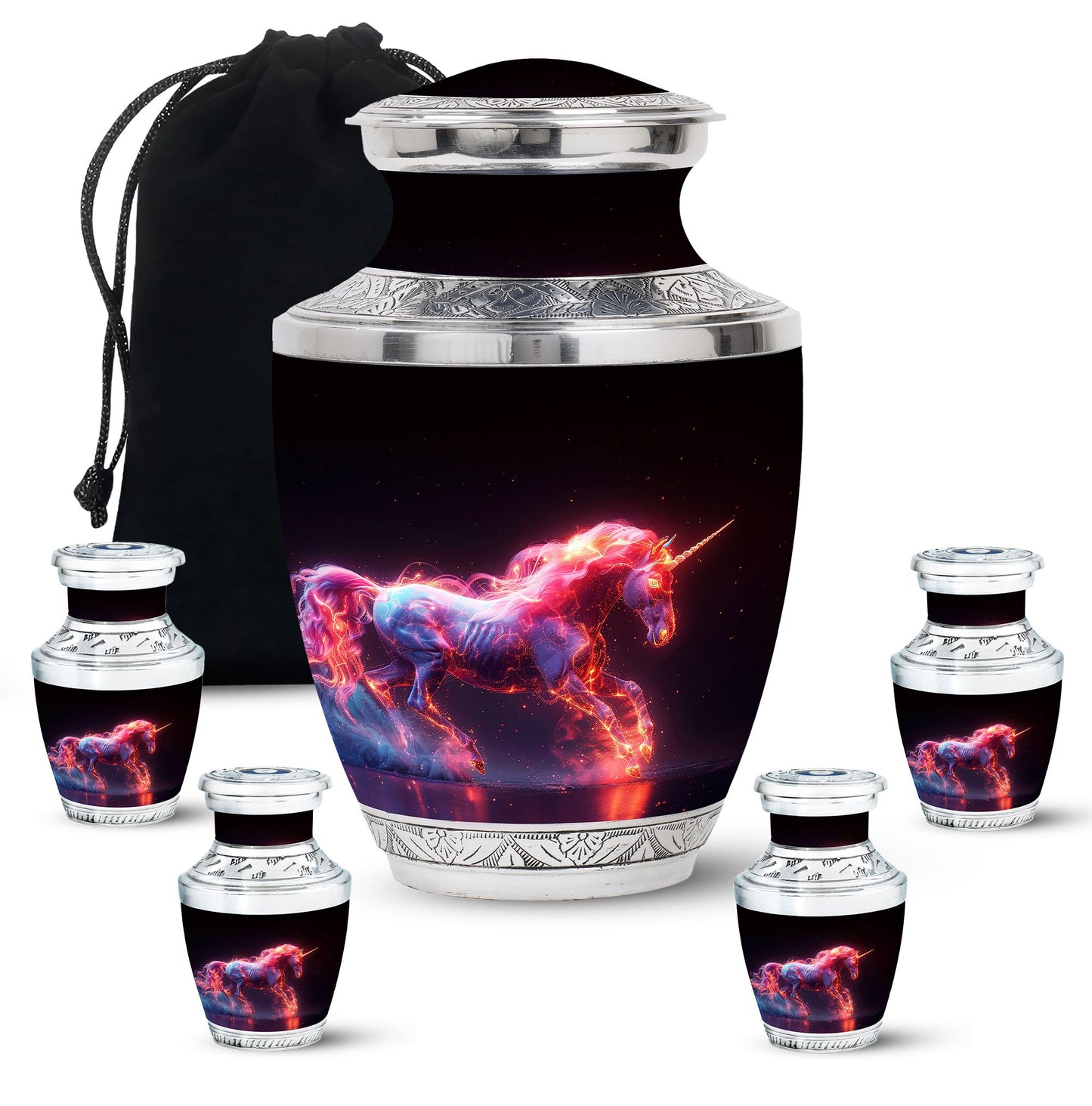 Personalized Unicorn Cremation Urn for Adult - 10-inch, 200 cu in - Yatskia