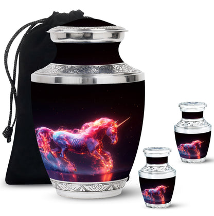 Personalized Unicorn Cremation Urn for Adult - 10-inch, 200 cu in - Yatskia