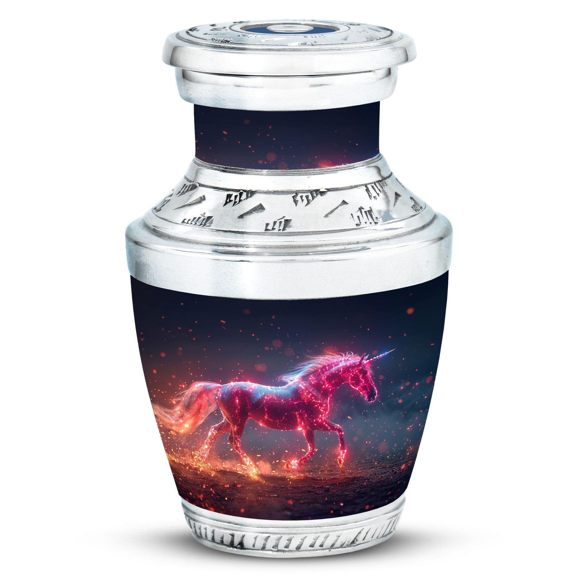 Sparkling Unicorn Cremation Urns Large & Small Combo For Women & Men