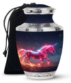 Sparkling Unicorn Cremation Urns Large & Small Combo For Women & Men