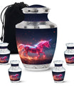 Sparkling Unicorn Cremation Urns Large & Small Combo For Women & Men