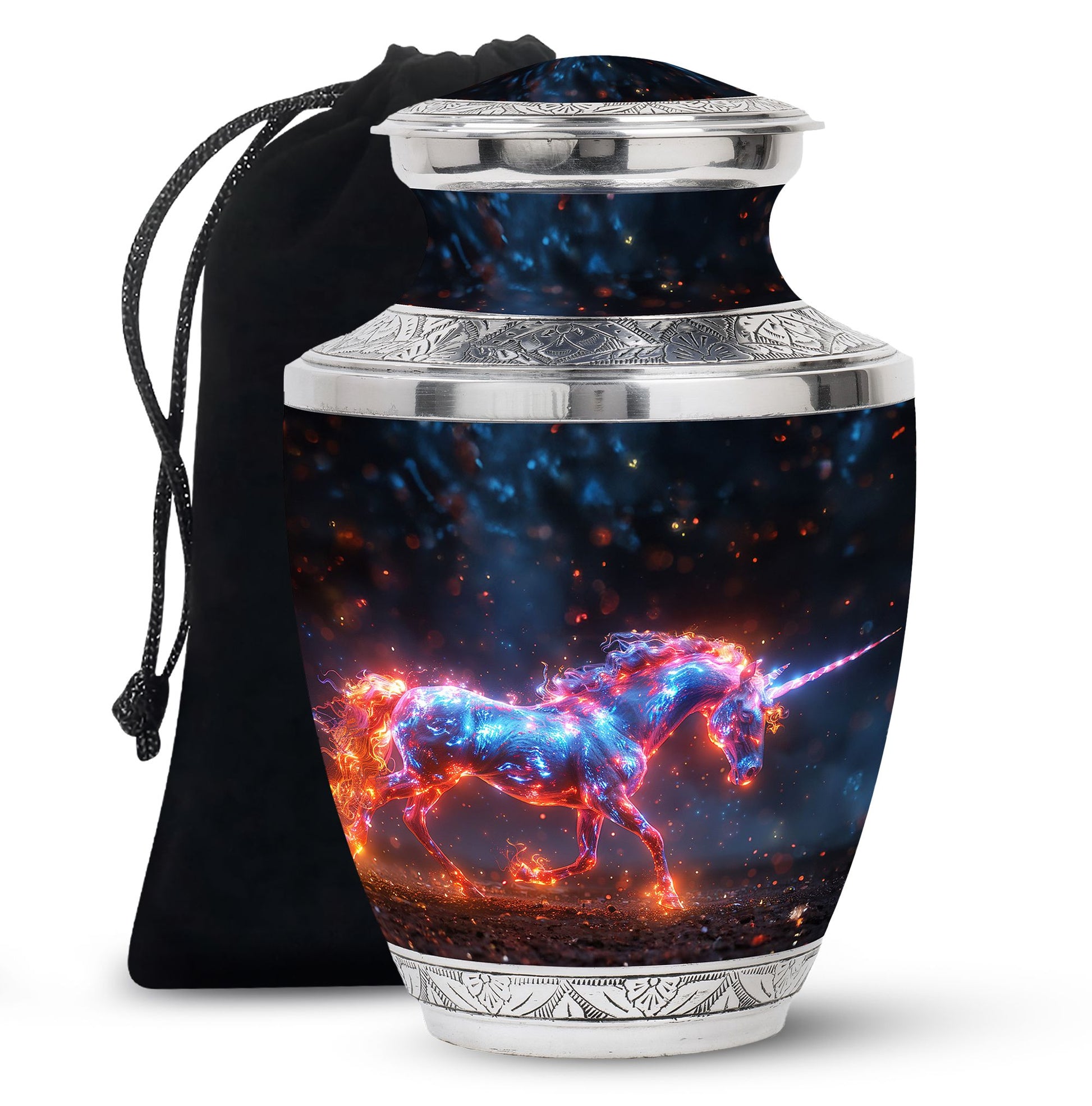 Supernova Steed Unicorn Cremation Urns For Human Ashes - Funeral Urn