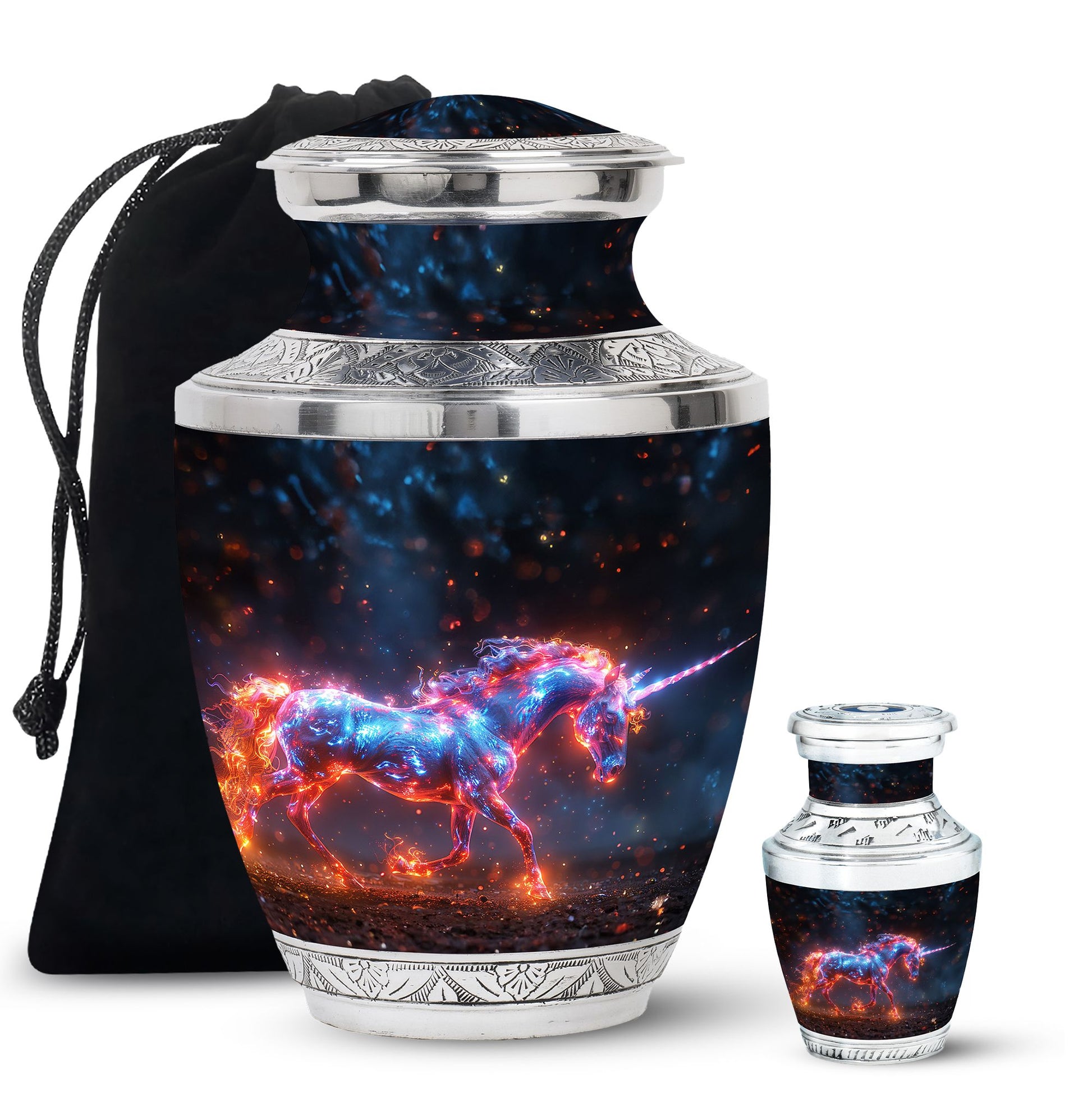 Supernova Steed Unicorn Cremation Urns For Human Ashes - Funeral Urn